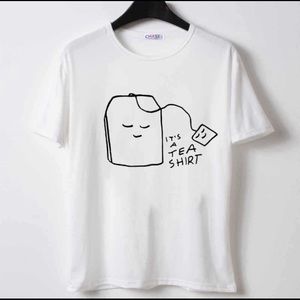 NEW “Tea Shirt” white tshirt